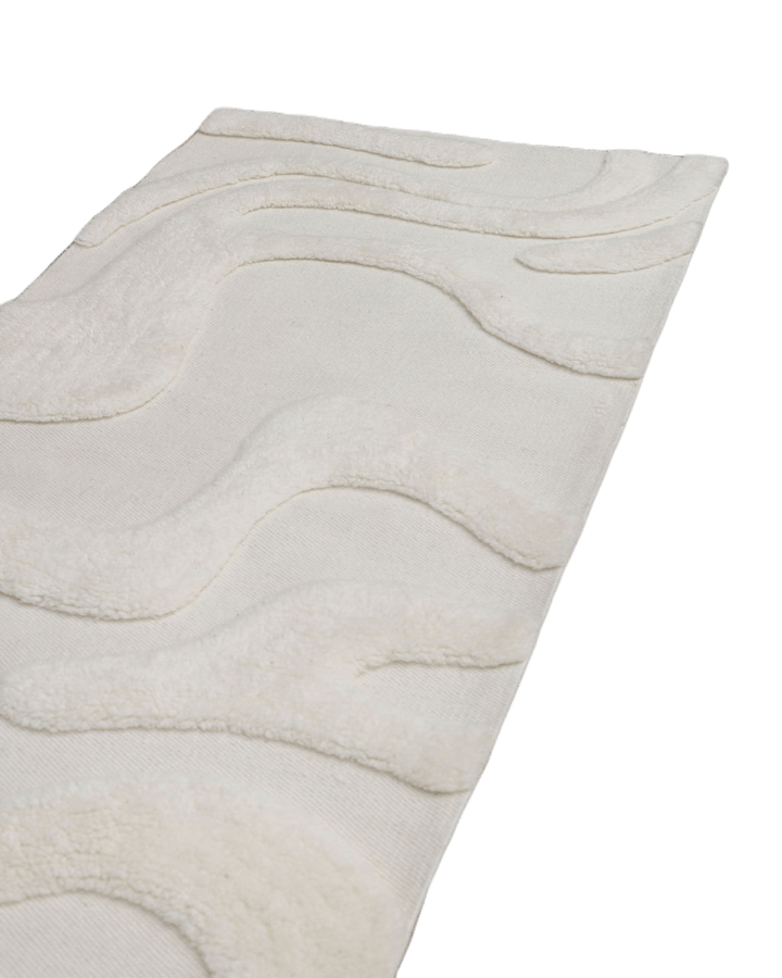Tapete de entrada de lã Norlander 80x250 cm - White - Tinted