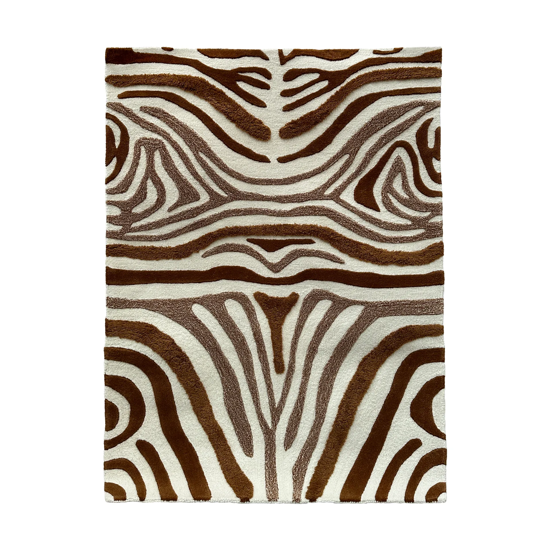 Tapete de lã Jepson 130x180 cm, Brown-off white Tinted