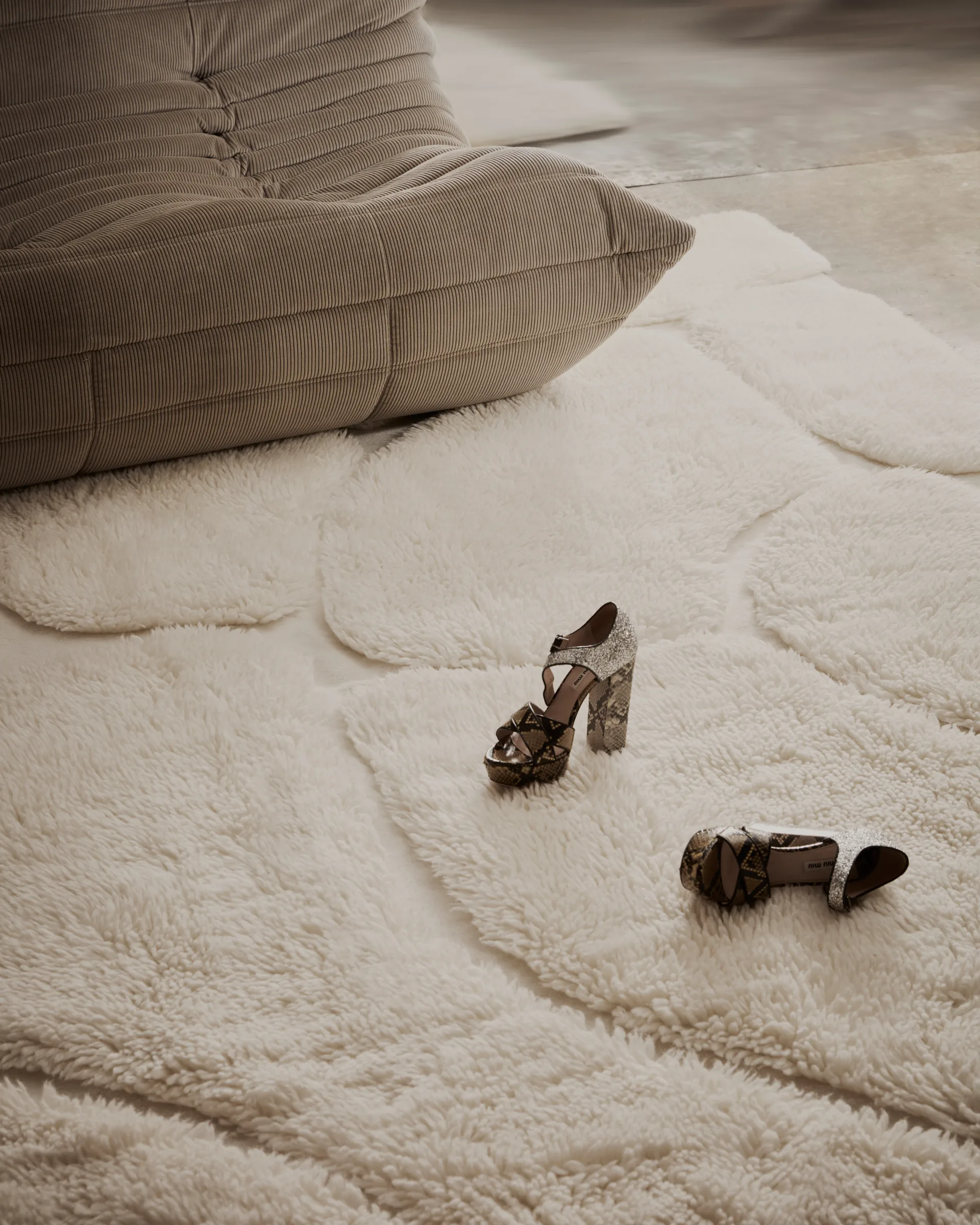 Tapete de lã Kullin 300x400 cm, Offwhite Tinted