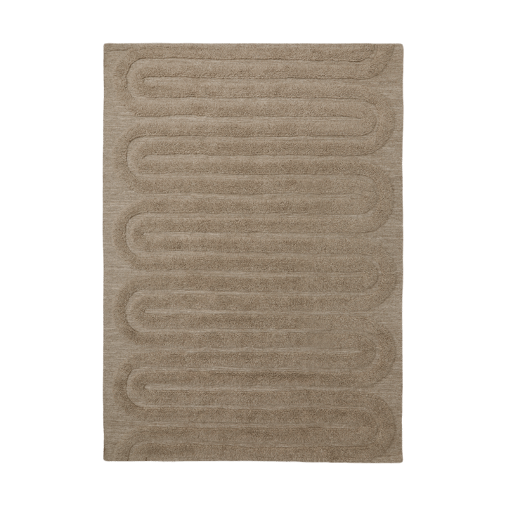 Tapete de lã Riklund 160x230 cm - Beige-melange - Tinted