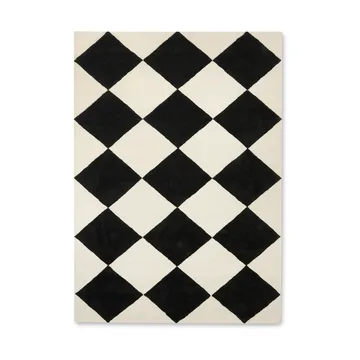 Tapete de lã Tenman 170x240 cm - Black-white - Tinted