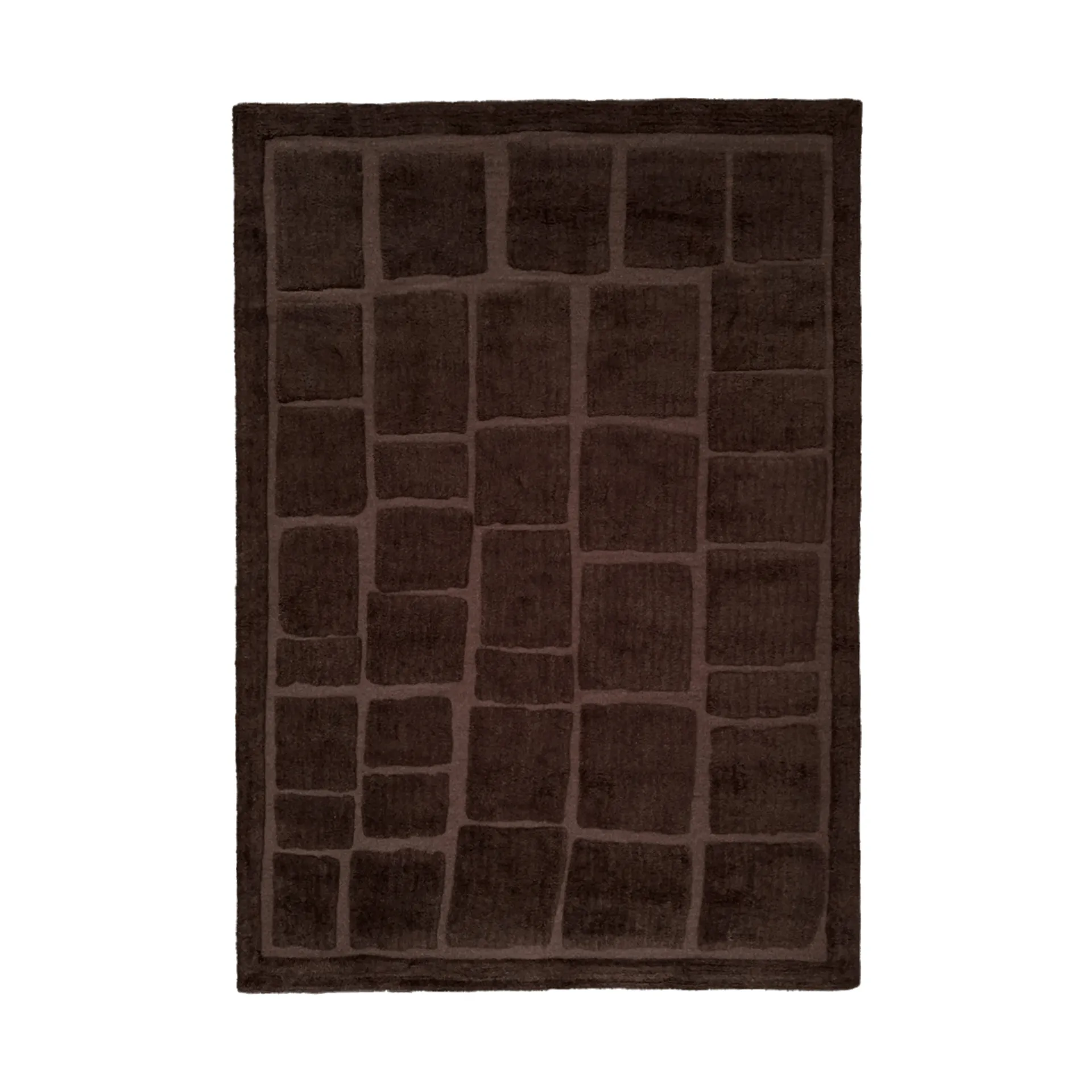 Wandel tapete de lã, Castanho, 200x300 cm Tinted