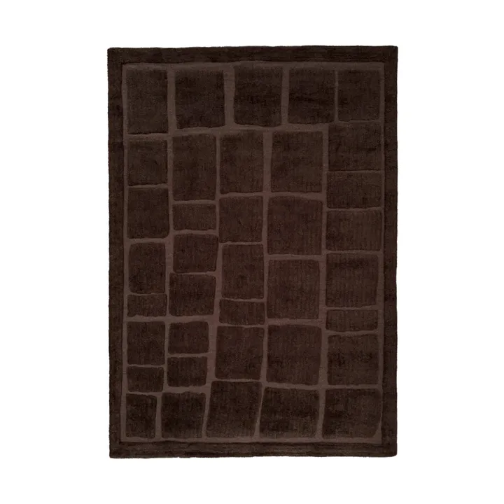 Wandel tapete de lã - Castanho, 200x300 cm - Tinted