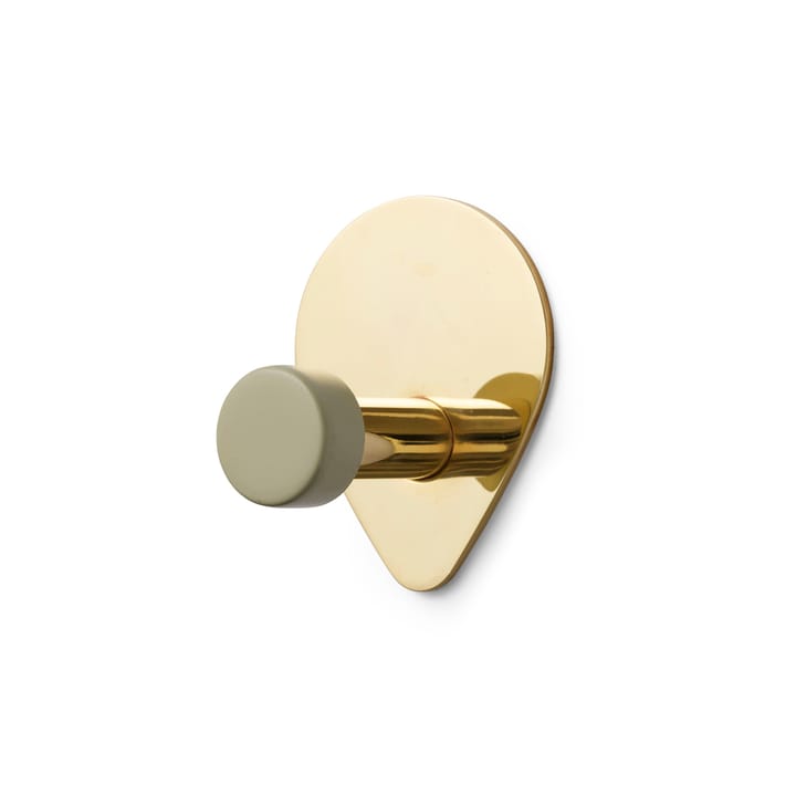 Gancho Peacock pequeno  - Celadon - latão - Tivoli by Normann Copenhagen