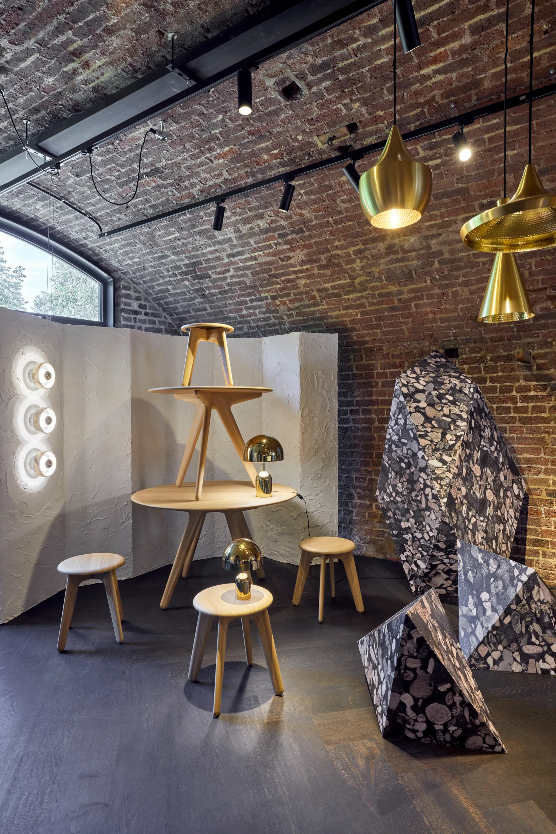 Beat Tall candeeiro suspenso, Latão Tom Dixon