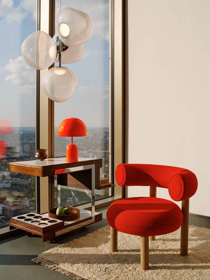 Bell candeeiro de mesa LED portátil 28 cm, Fluoro Tom Dixon
