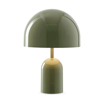 Bell candeeiro de mesa LED portátil 28 cm - Musgo - Tom Dixon