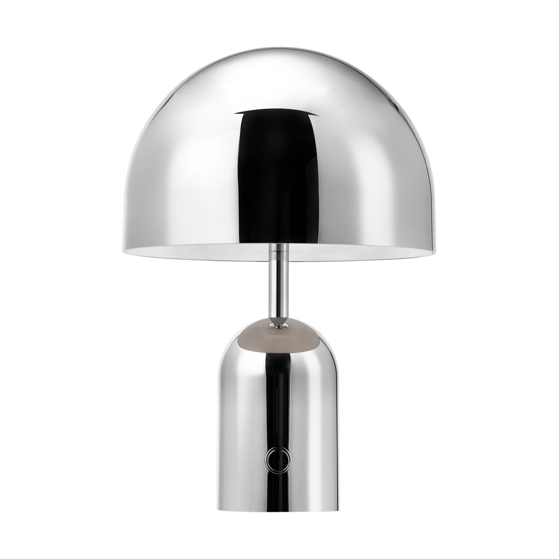 Bell candeeiro de mesa LED portátil 28 cm, Prateado Tom Dixon