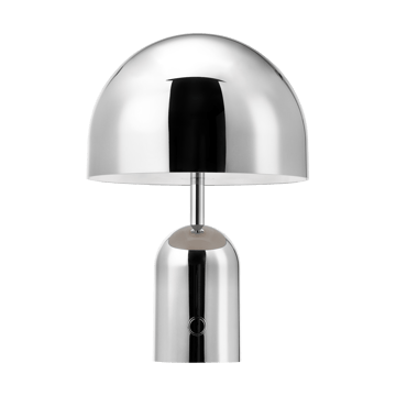 Bell candeeiro de mesa LED portátil 28 cm - Prateado - Tom Dixon