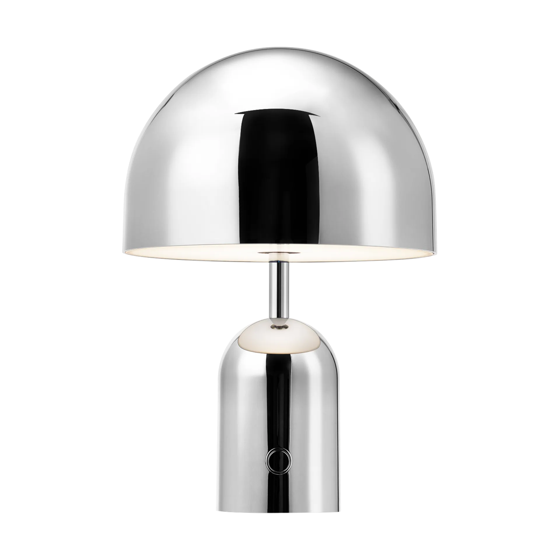 Bell candeeiro de mesa LED portátil 28 cm, Prateado Tom Dixon