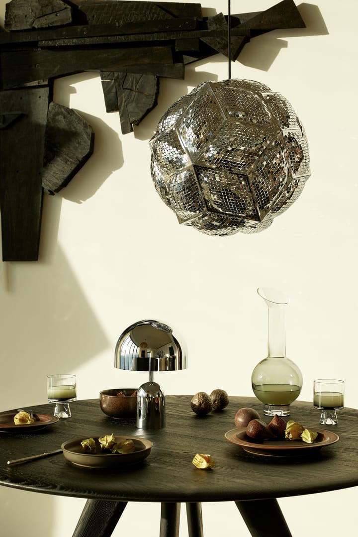 Bell candeeiro de mesa LED portátil 28 cm, Prateado Tom Dixon