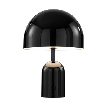 Bell candeeiro de mesa LED portátil 28 cm - Preto - Tom Dixon