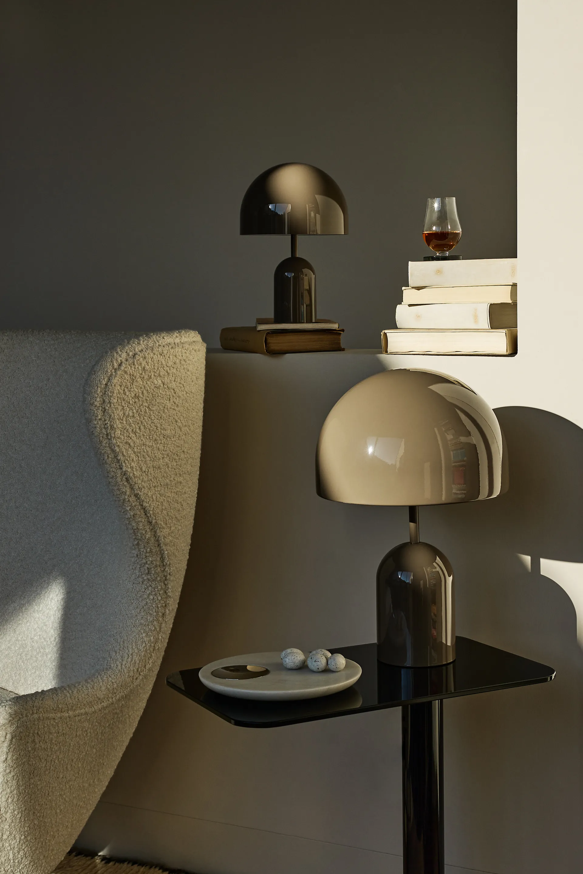 Bell candeeiro de mesa , Taupe Tom Dixon