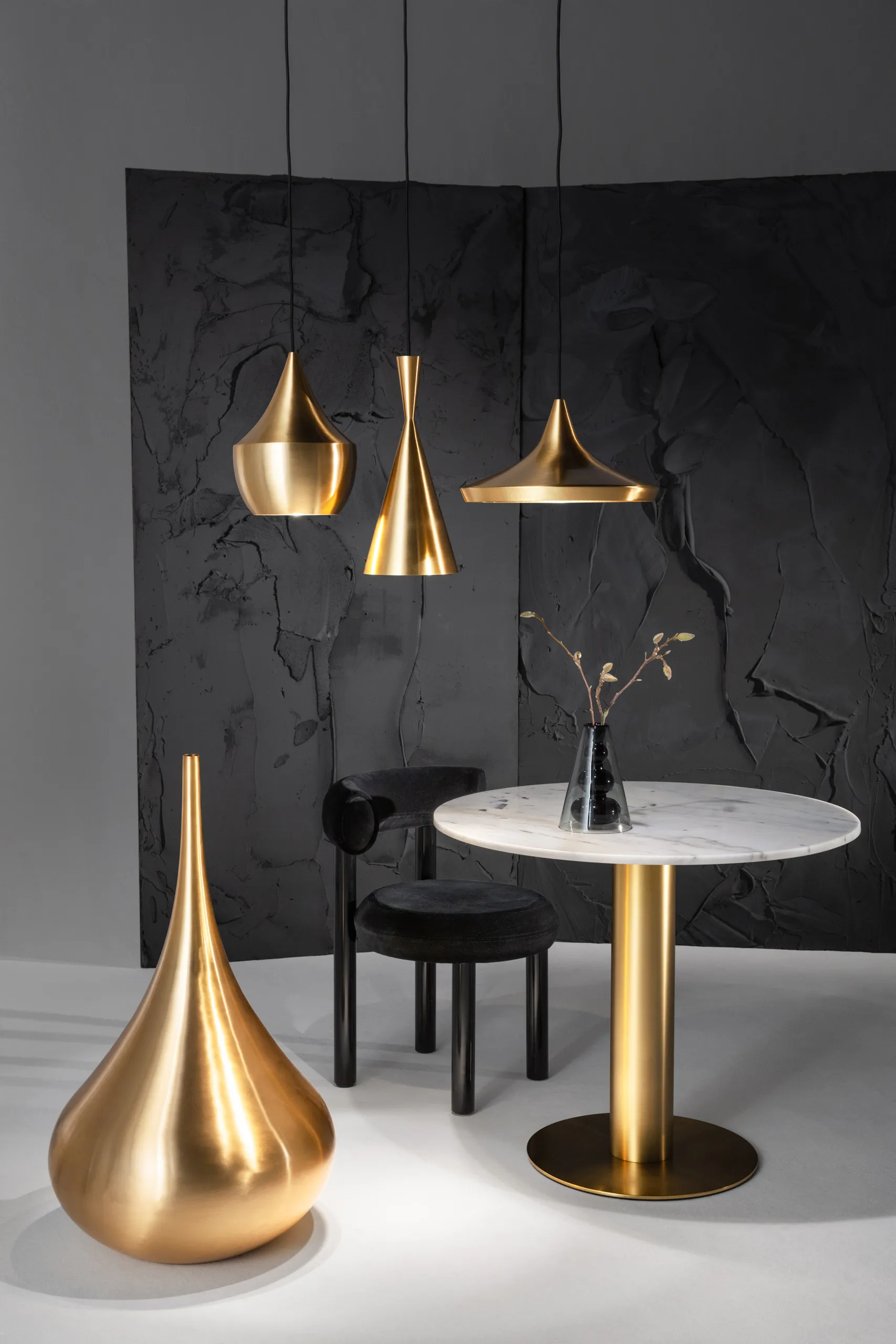 Bump Cone vaso , Preto Tom Dixon