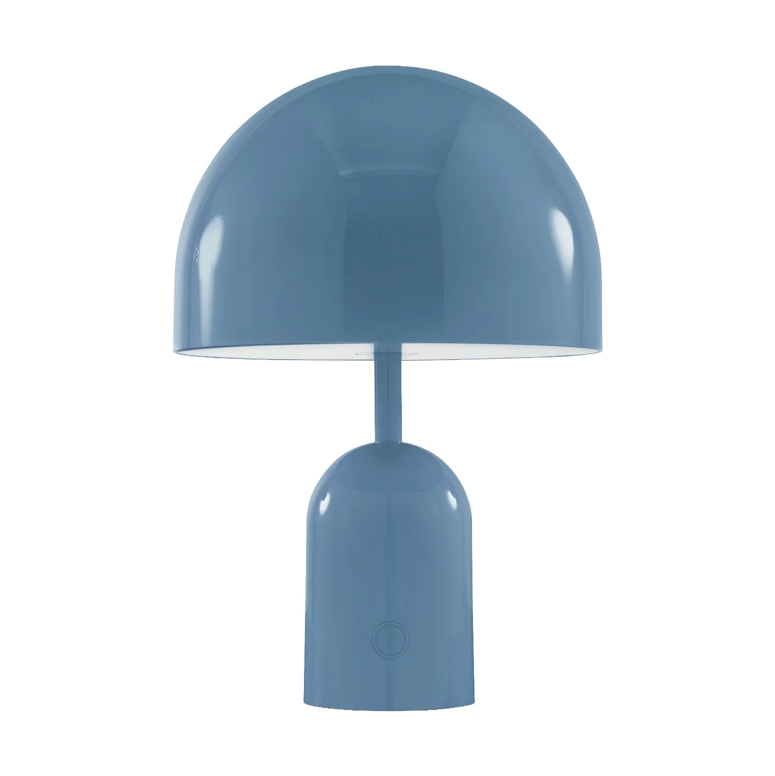 Candeeiro de mesa LED portátil Bell 28 cm, Azul bebê Tom Dixon