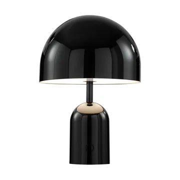 Candeeiro de mesa LED portátil Bell 28 cm - Preto - Tom Dixon