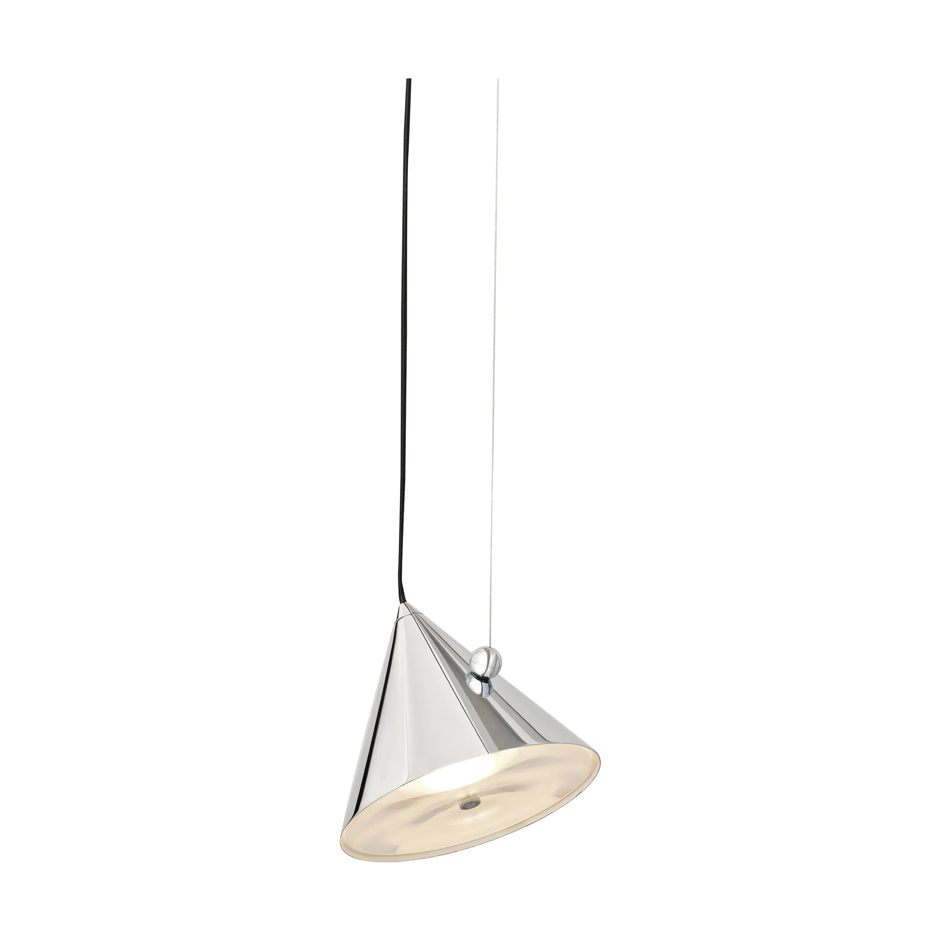 Candeeiro suspenso Pose, Prateado, Ø25x24,5 cm Tom Dixon