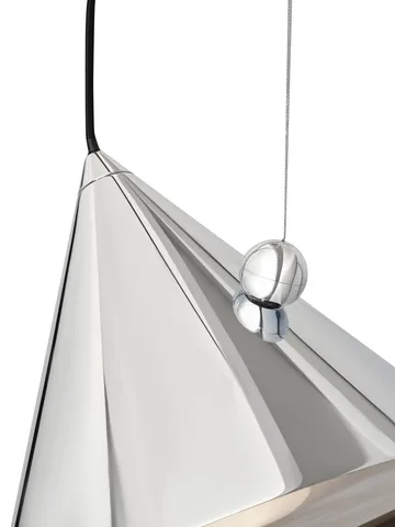 Candeeiro suspenso Pose - Prateado, Ø25x24,5 cm - Tom Dixon