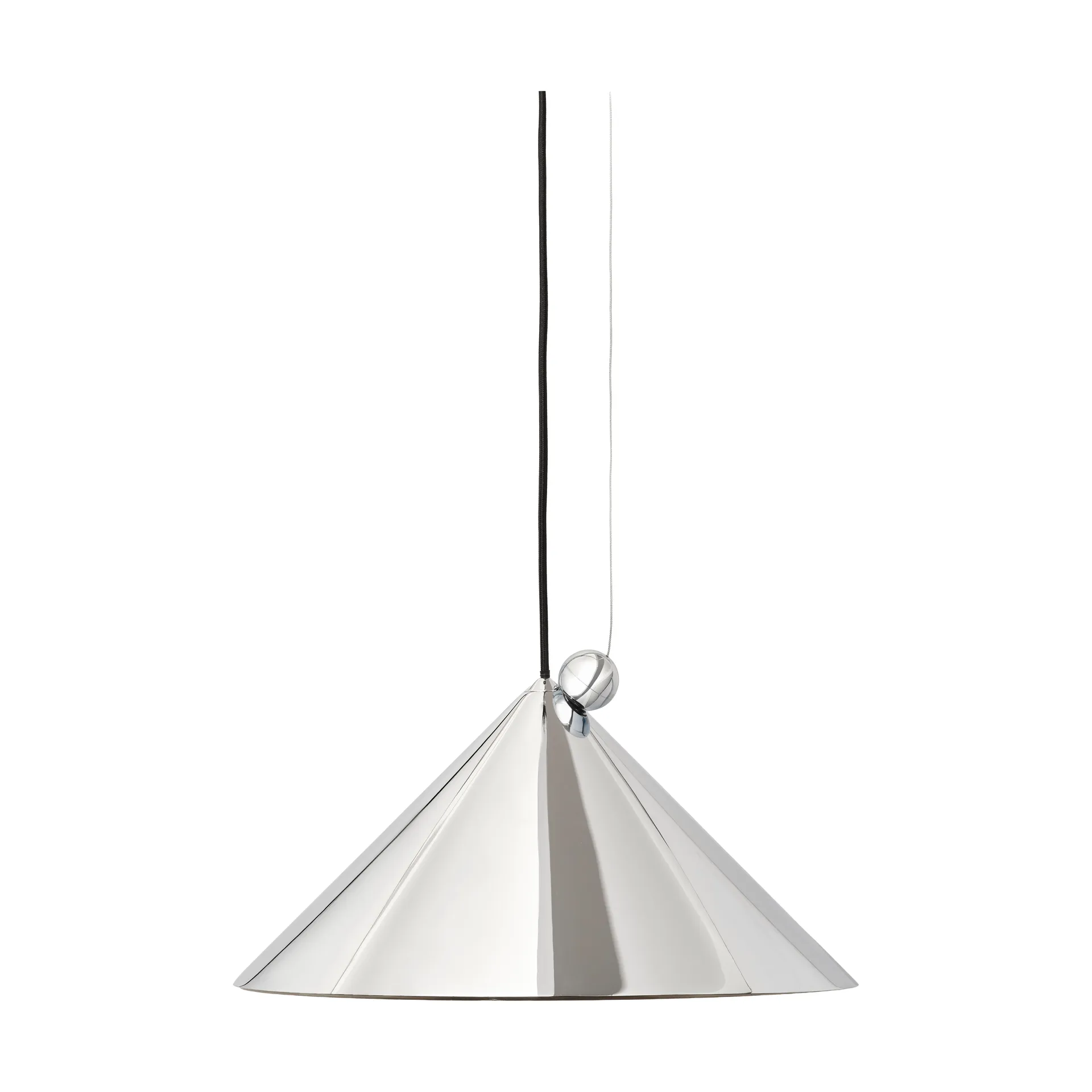 Candeeiro suspenso Pose, Prateado, Ø43x30 cm Tom Dixon