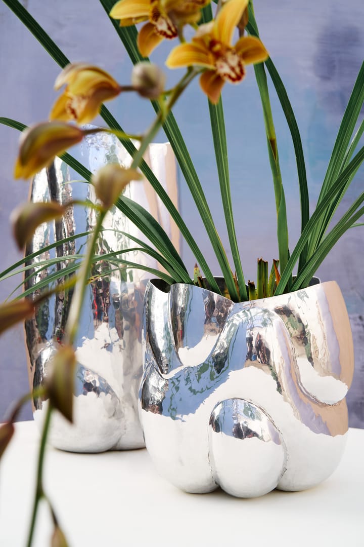 Cloud vaso baixo, Prateado Tom Dixon