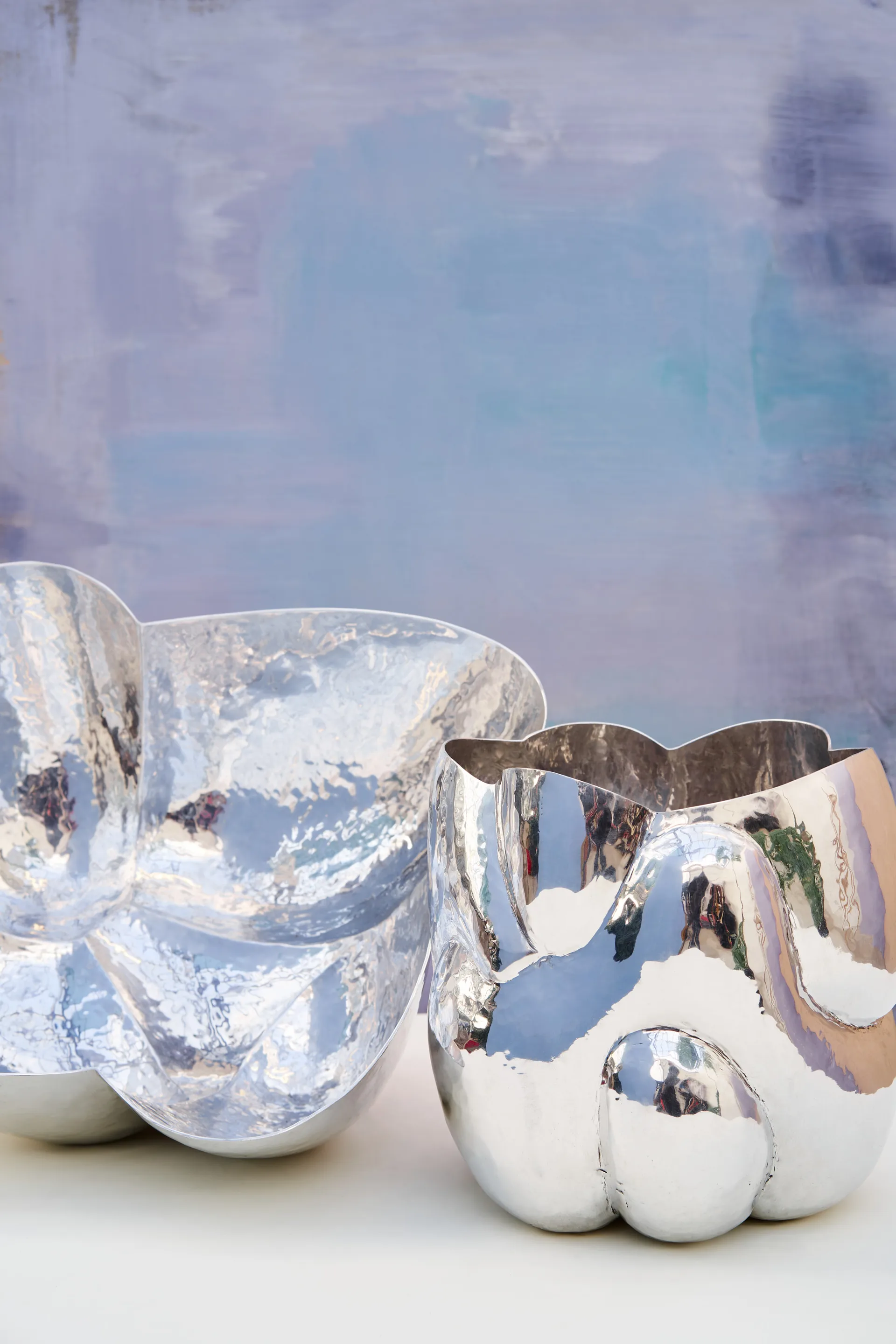 Cloud vaso baixo, Prateado Tom Dixon