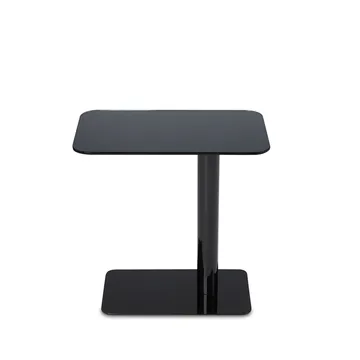 Flash mesa de apoio 30x50 cm - Vidro espelhado preto-base preta - Tom Dixon