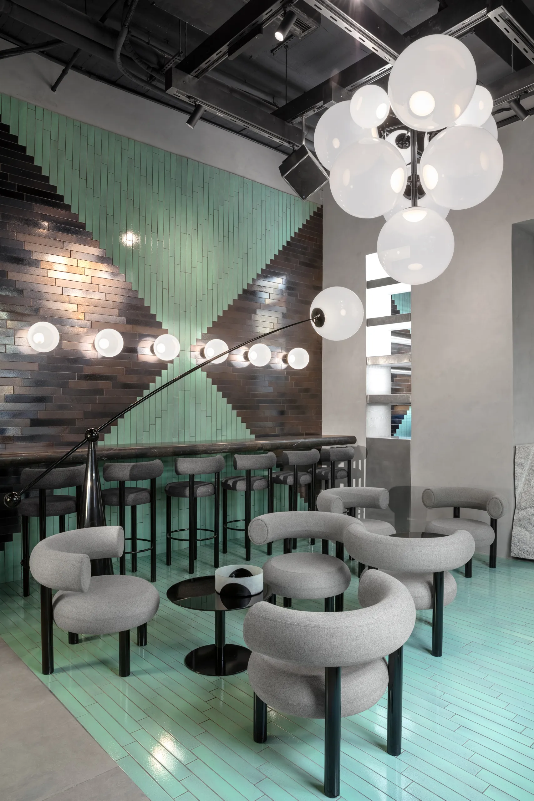 Flash mesa de centro Ø60 cm, Preto-preto suporte Tom Dixon