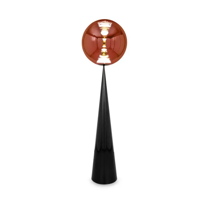 Globo fat candeeiro de pé LED 175,5 cm, Cobre Tom Dixon