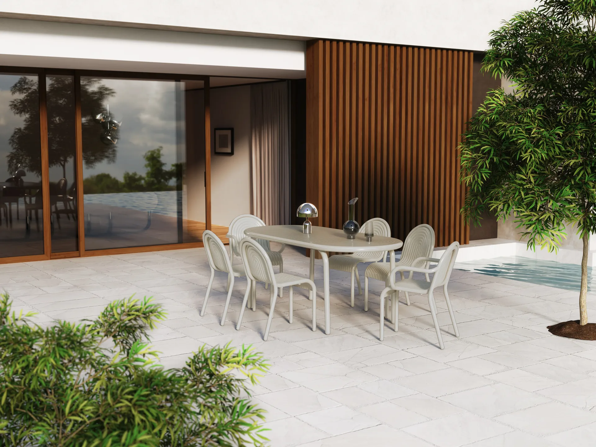 Groove cadeira com braços, Massapão Tom Dixon