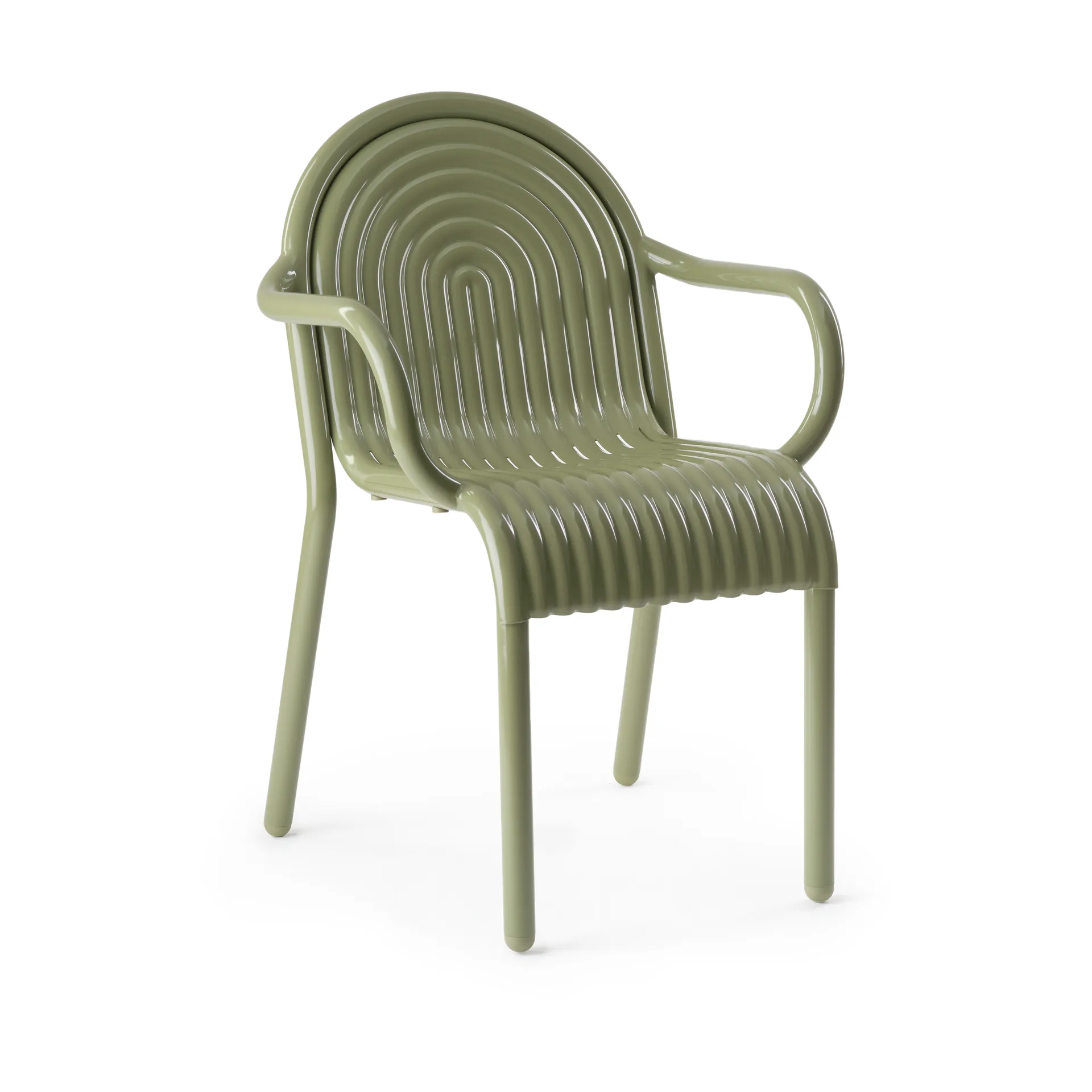 Groove cadeira com braços, Musgo Tom Dixon