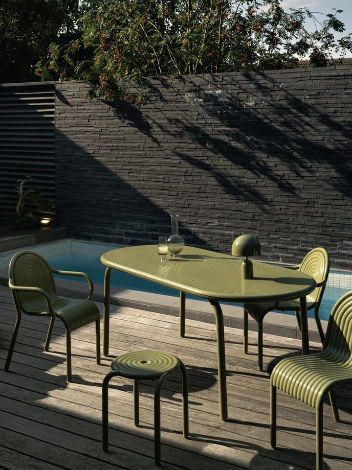 Groove mesa de jantar 86x185 cm, Musgo Tom Dixon