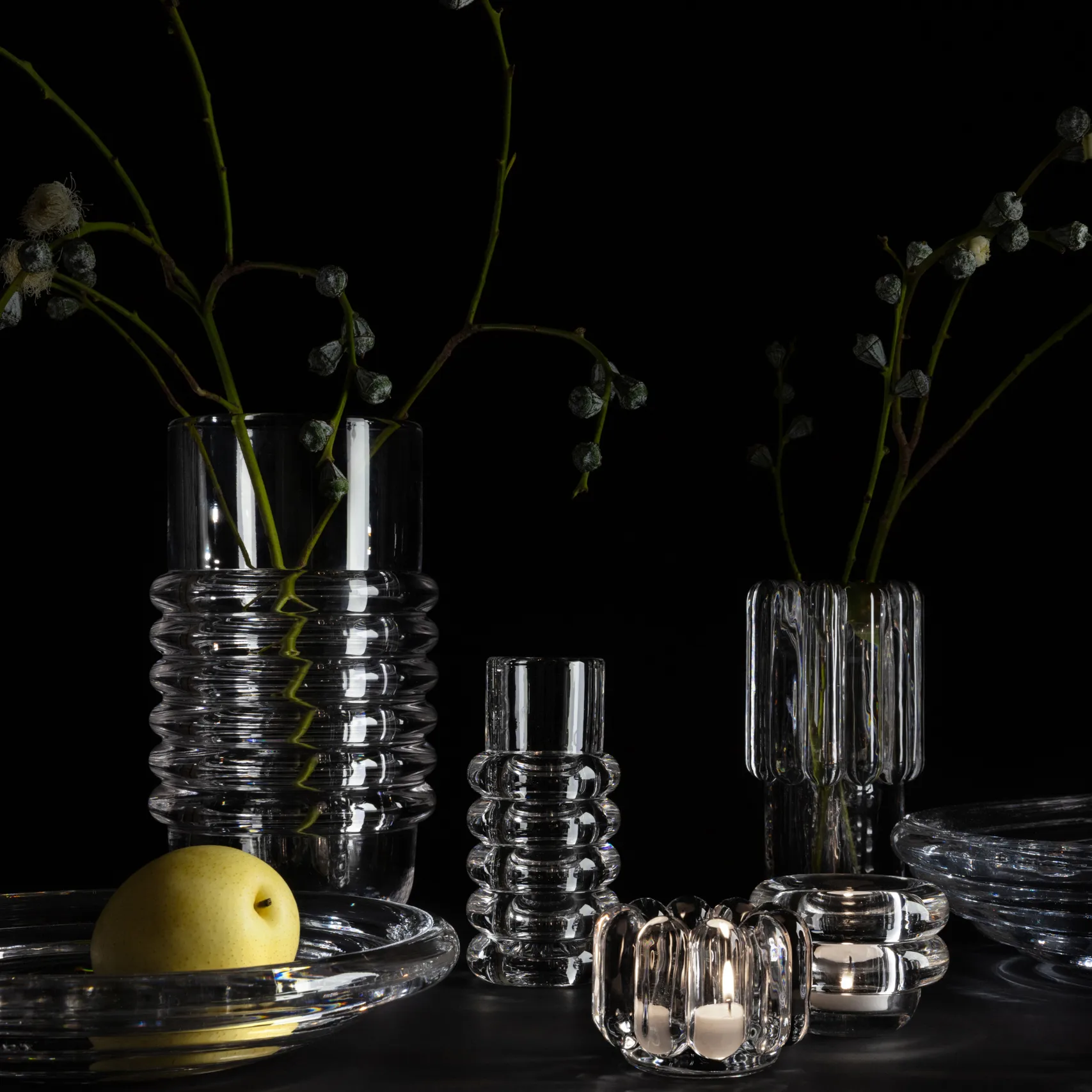 Lanterninha Press vertical, Transparente Tom Dixon