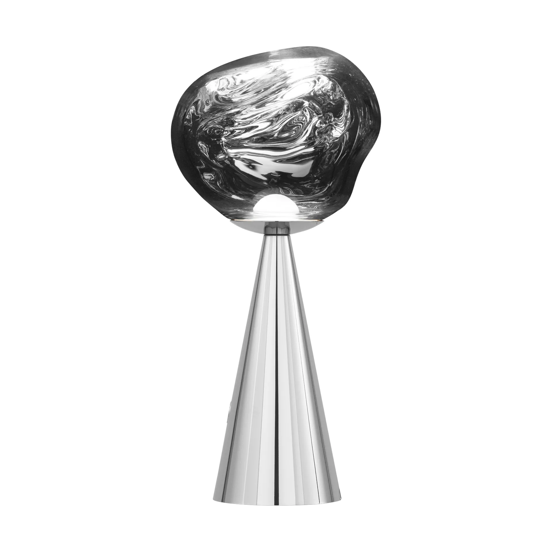 Melt candeeiro de mesa LED portátil 28,5 cm, Prateado Tom Dixon