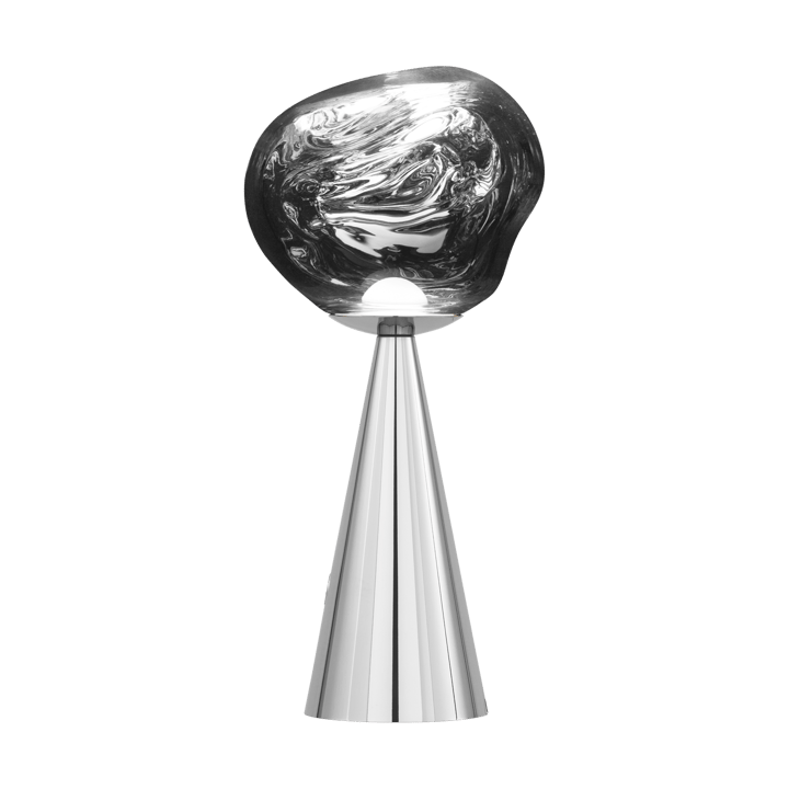 Melt candeeiro de mesa LED portátil 28,5 cm, Prateado Tom Dixon
