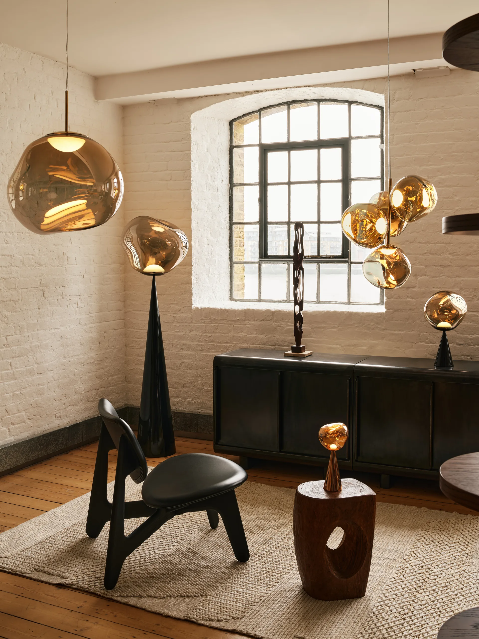 Melt candeeiro suspenso LED, Bronze Tom Dixon