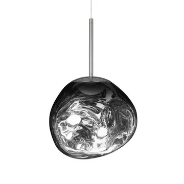 Melt candeeiro suspenso LED - Chrome (cromo), mini 27x28 cm - Tom Dixon