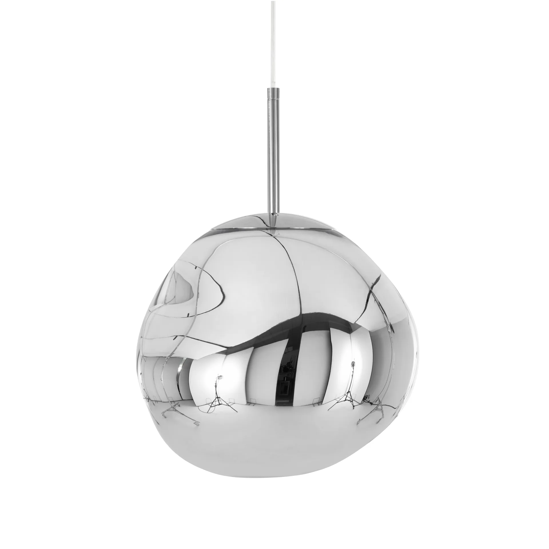 Melt candeeiro suspenso LED, Chrome (cromo), mini 27x28 cm Tom Dixon
