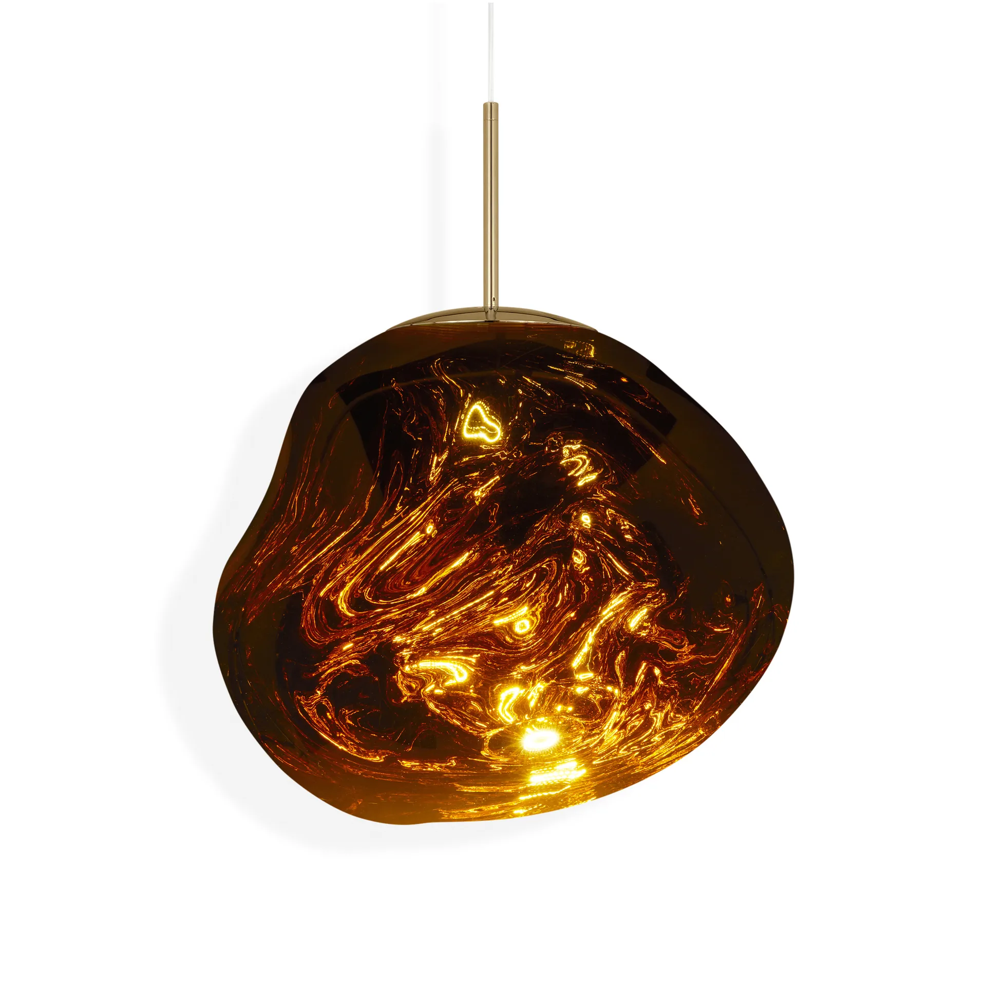 Melt candeeiro suspenso LED, Dourado Tom Dixon
