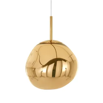 Melt candeeiro suspenso LED - Gold (dourado), mini 27x28 cm - Tom Dixon