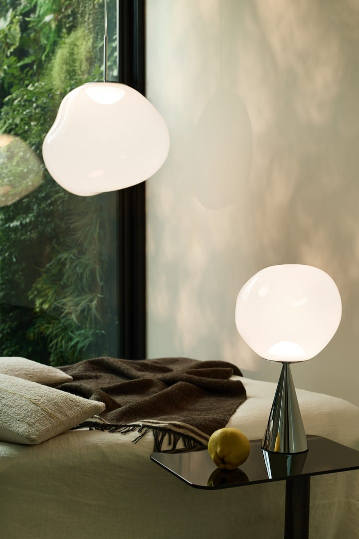 Melt candeeiro suspenso LED, Ópalo-prateado Tom Dixon