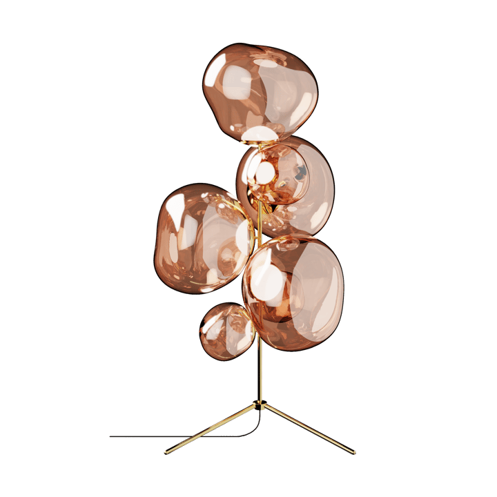 Melt Chandelier candeeiro de pé LED 175 cm - Cobre - Tom Dixon