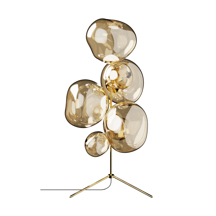 Melt Chandelier candeeiro de pé LED 175 cm - Dourado - Tom Dixon
