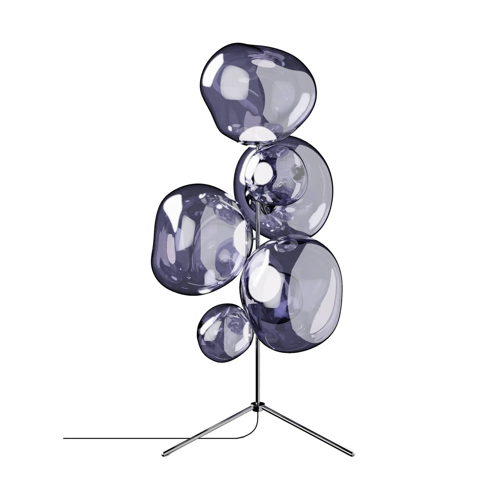 Melt Chandelier candeeiro de pé LED 175 cm, Fumo Tom Dixon