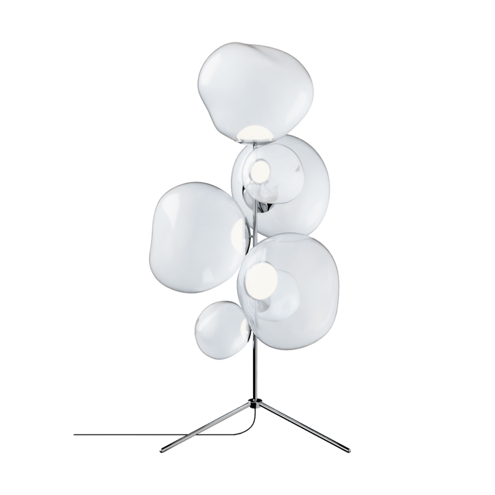 Melt Chandelier candeeiro de pé LED 175 cm - Ópalo-prateado - Tom Dixon