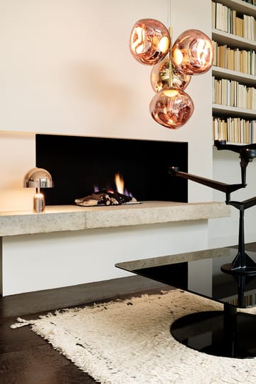 Melt Chandelier grande candeeiro de teto LED 196 cm - Cobre - Tom Dixon