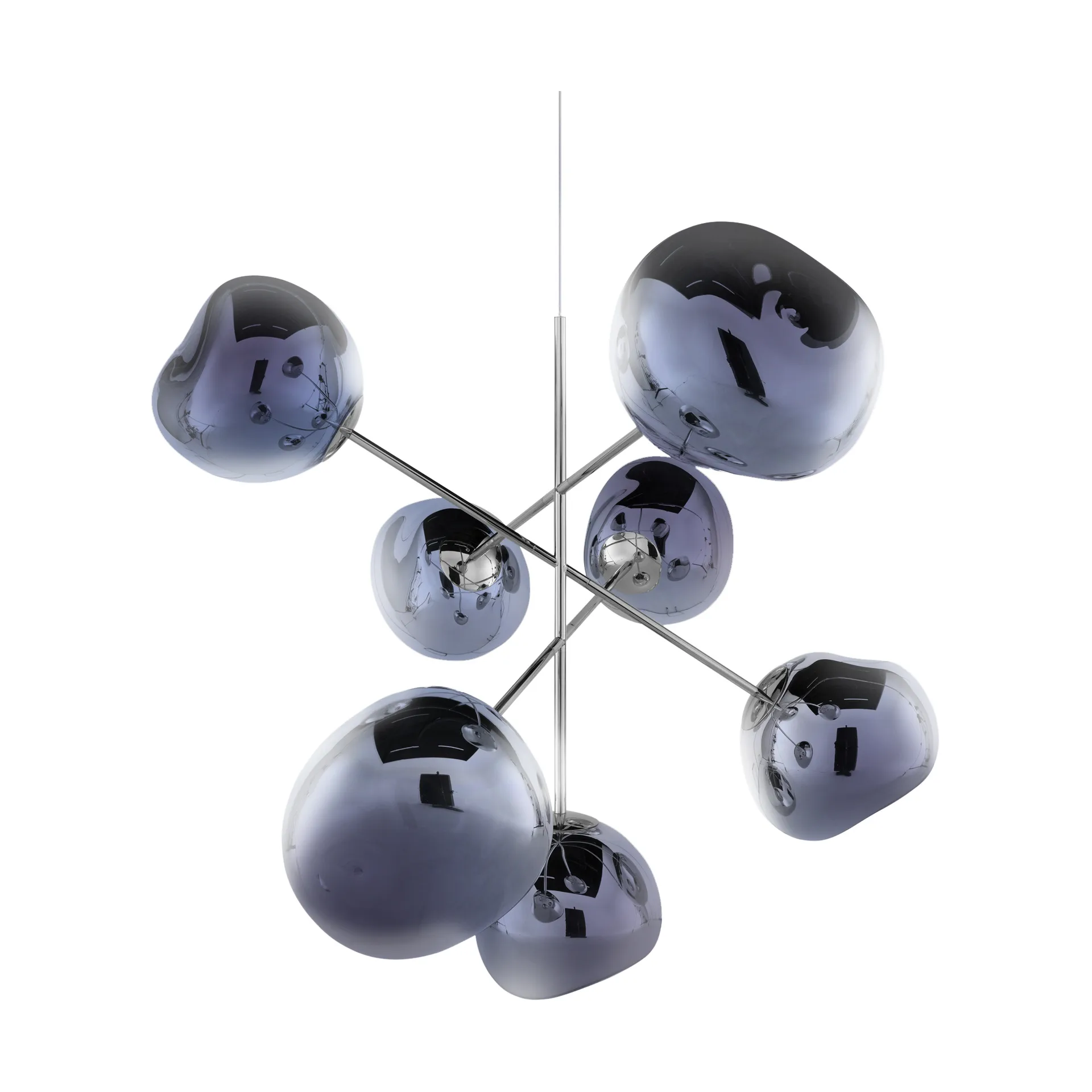 Melt Chandelier grande candeeiro de teto LED 196 cm, Fumo Tom Dixon