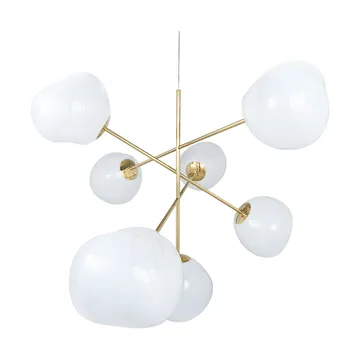Melt Chandelier grande candeeiro de teto LED 196 cm - Ópalo-dourado - Tom Dixon