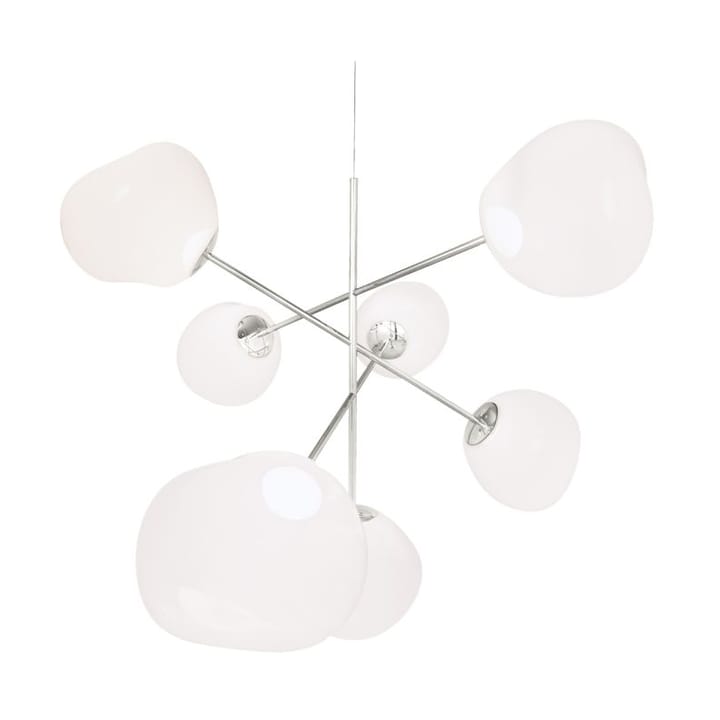 Melt Chandelier grande candeeiro de teto LED 196 cm - Ópalo-prateado - Tom Dixon