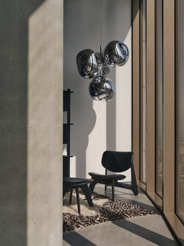 Melt Chandelier grande candeeiro de teto LED 196 cm - Prateado - Tom Dixon