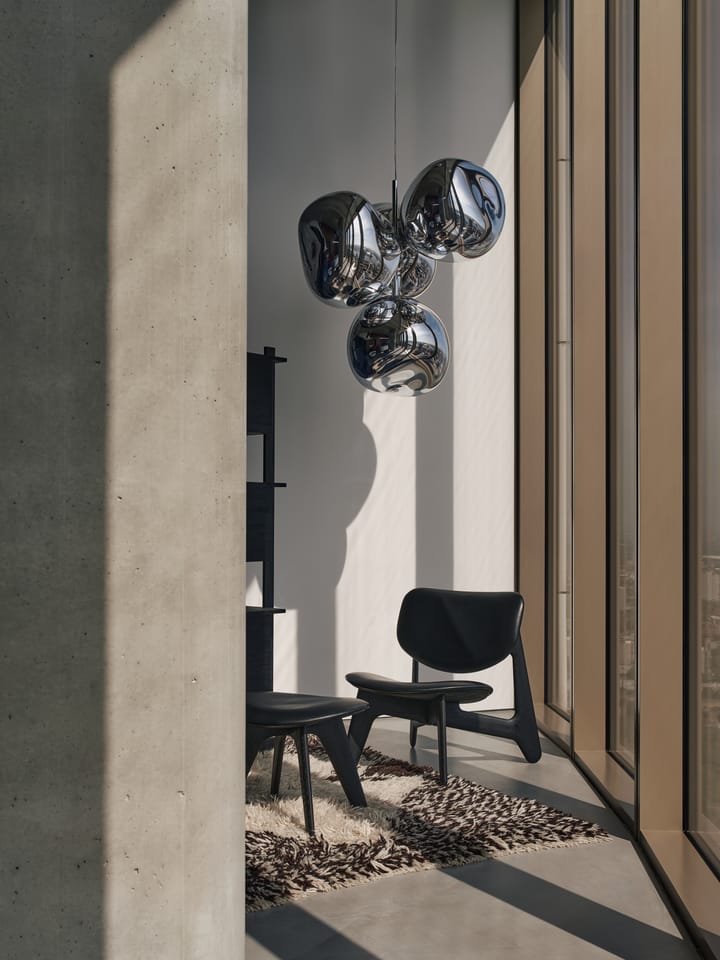 Melt Chandelier grande candeeiro de teto LED 196 cm, Prateado Tom Dixon